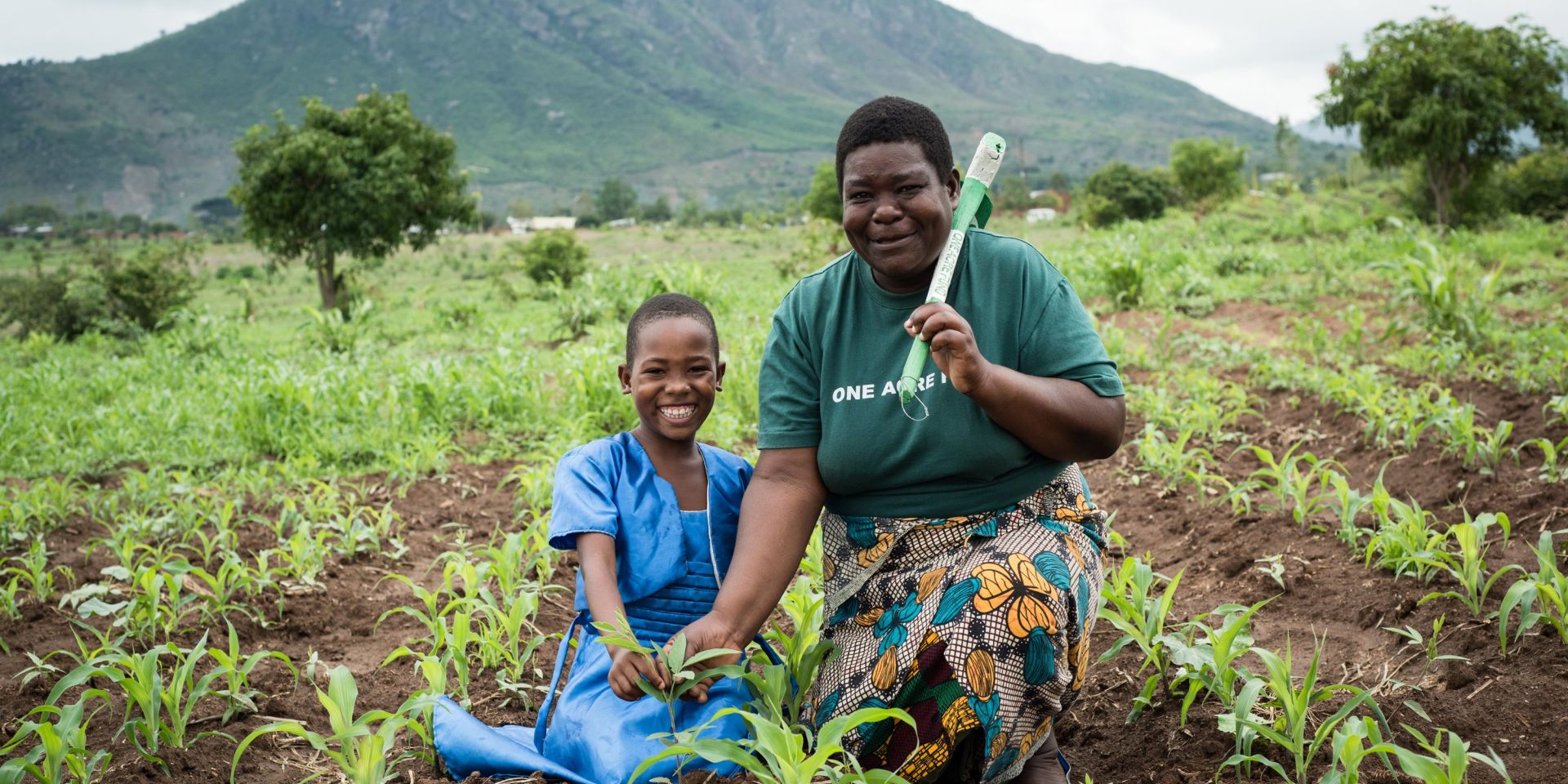 Yvonne Philip and her daughter Promise in Chiradzulu, Malawi